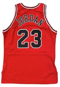 1995-96 Michael Jordan Chicago Bulls Pro-Cut Road Jersey