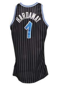 1995-96 Penny Hardaway Orlando Magic Game-Used Home Jersey & 1995-96 Shaquille O’Neal Orlando Magic Game-Used & Autographed Home Jersey (2)(JSA)