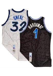 1995-96 Penny Hardaway & Shaquille O’Neal Orlando Magic Game-Used & Autographed Jerseys