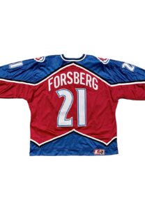 1995-96 Peter Forsberg Colorado Avalanche Game-Used Jersey