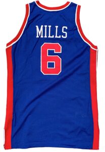 1995-96 Terry Mills Detroit Pistons Game-Used Jersey