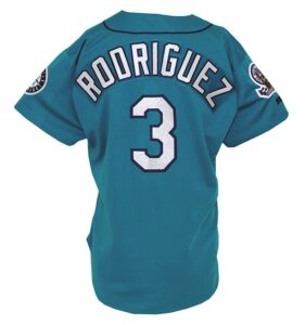 1995 Alex Rodriguez Rookie Seattle Mariners Game-Used Alternate Jersey