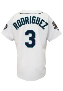 1995 Alex Rodriguez Seattle Mariners Game-Used Rookie Home Jersey