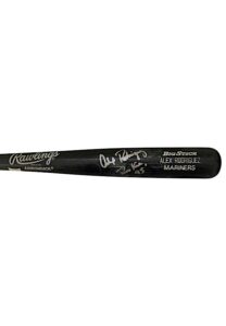 1995 Alex Rodriguez Seattle Mariners Rookie Game-Used & Autographed Bat