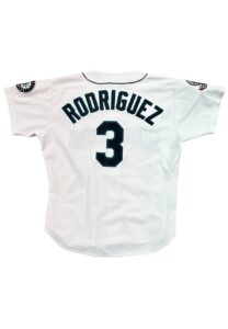 1995 Alex Rodriguez Seattle Mariners Rookie Game-Used Home Jersey