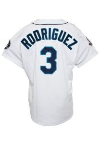 1995 Alex Rodriguez Seattle Mariners Rookie Game-Used Home Jersey