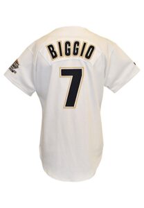 1995 Craig Biggio Houston Astros Game-Used & Autographed Home Jersey