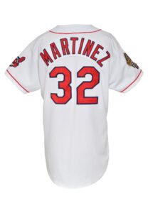 1995 Dennis Martinez Cleveland Indians World Series Game-Used Home Jersey