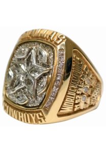 1995 Godfrey Myles Dallas Cowboys Super Bowl XXX Championship Players Ring