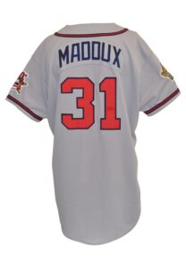 1995 Greg Maddux Atlanta Braves World Series Game-Used Road Jersey