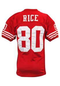 1995 Jerry Rice San Francisco 49ers Game-Used Home Jersey