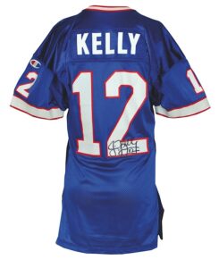 1995 Jim Kelly Buffalo Bills Game-Used & Autographed Home Jersey