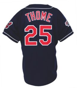 1995 Jim Thome Cleveland Indians Game-Used Alternate Jersey