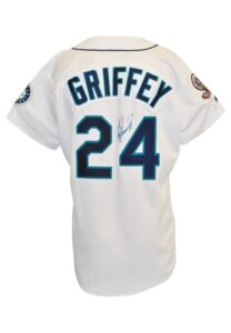 1995 Ken Griffey Jr. Seattle Mariners Game-Used & Autographed Home Uniform