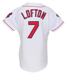 1995 Kenny Lofton Cleveland Indians Game-Used Home Jersey