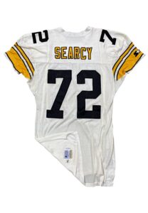 1995 Leon Searcy Pittsburgh Steelers Game-Used Road Durene Jersey