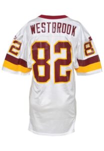 1995 Michael Westbrook Rookie Washington Redskins Game-Used Road Jersey