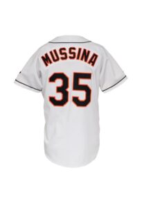 1995 Mike Mussina Baltimore Orioles Game-Used Home Jersey