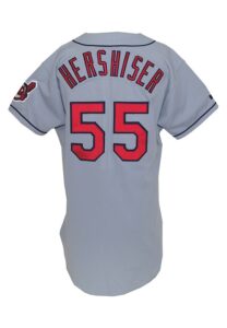 1995 Orel Hershiser Cleveland Indians Game-Used Road Uniform