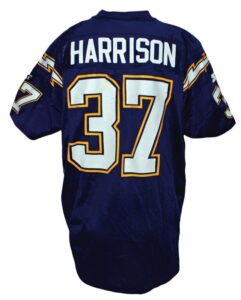 1995 Rodney Harrison San Diego Chargers Game-Used Home Jersey