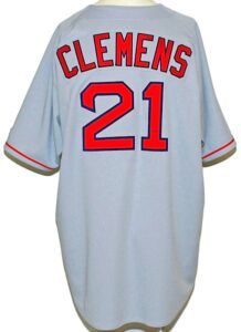 1995 Roger Clemens Boston Red Sox Game-Used Road Jersey