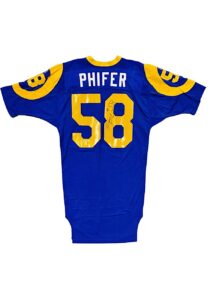 1995 Roman Phifer St. Louis Rams Game-Used & Signed Jersey