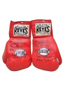 1995 Roy Jones, Jr. Fight Worn &  Autographed Gloves vs. Tony Thornton