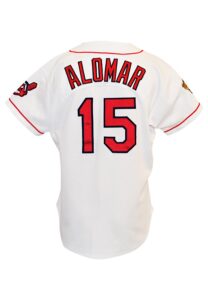 1995 Sandy Alomar Cleveland Indians Game-Used World Series Home Jersey