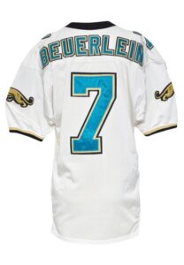 1995 Steve Beuerlein Jacksonville Jaguars Game-Used Road Jersey