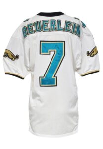 1995 Steve Beuerlein Jacksonville Jaguars Game-Used Road Jersey