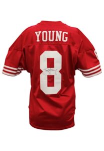 1995 Steve Young San Francisco 49ers Game-Used & Autographed Home Jersey