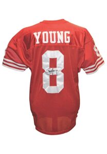 1995 Steve Young San Francisco 49ers Game-Used & Autographed Home Jersey