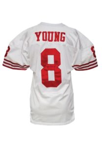 1995 Steve Young San Francisco 49ers Game-Used & Autographed Road Jersey