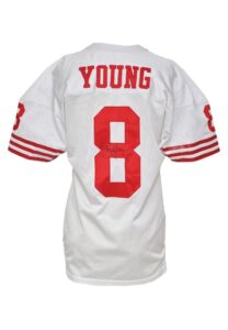 1995 Steve Young San Francisco 49ers Game-Used & Autographed Road Jersey