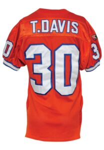 1995 Terrell Davis Rookie Denver Broncos Game-Used Home Jersey