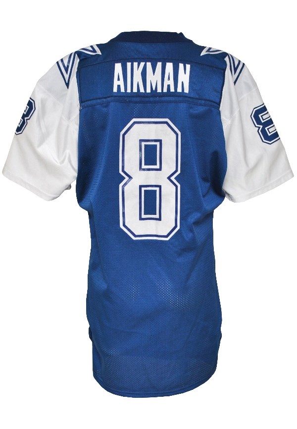 1995 Troy Aikman Dallas Cowboys Game-Used Alternate Jersey 1995 Troy Aikman Dallas Cowboys Game-Used Alternate Jersey