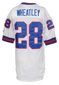 1995 Tyrone Wheatley New York Giants Game-Used Road Jersey