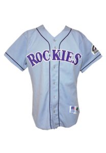 1995 Vinny Castilla Colorado Rockies Game-Used Road Jersey