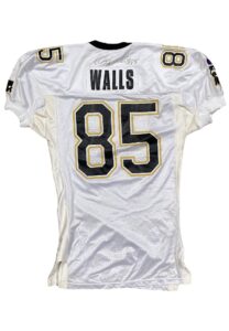 1995 Wesley Walls New Orleans Saints Game-Used & Autographed Jersey