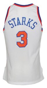 1996-1997 John Starks NY Knicks Game-Used Home Jersey