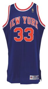 1996-1997 Patrick Ewing New York Knicks Game-Used Road Jersey