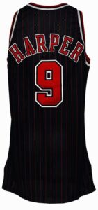 1996-1997 Ron Harper Chicago Bulls Game-Used Alternate Jersey