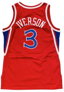 1996-97 Allen Iverson Rookie Philadelphia 76ers Game-Used Road Jersey