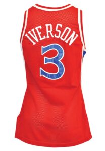 1996-97 Allen Iverson Rookie Philadelphia 76ers Game-Used Road Jersey