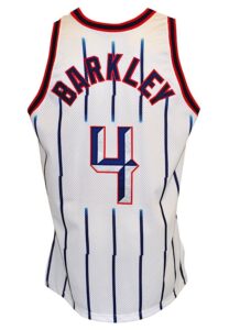 1996-97 Charles Barkley Houston Rockets Game-Used Home Jersey