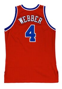 1996-97 Chris Webber Washington Bullets Game-Used Jersey