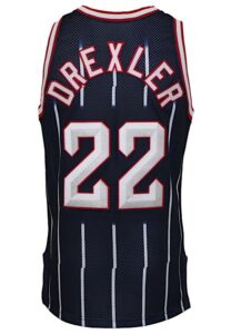 1996-97 Clyde Drexler Houston Rockets Game-Used Jersey