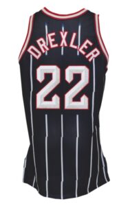 1996-97 Clyde Drexler Houston Rockets Game-Used Road Jersey