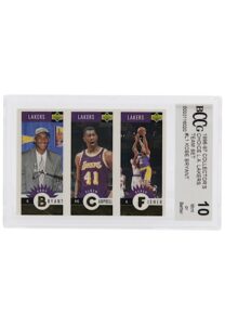 1996-97 Collectors Choice Los Angeles Lakers Team Set #L1 Bryant, Campbell & Fisher