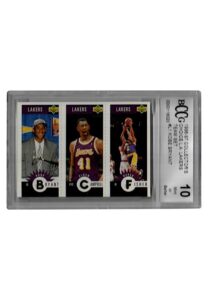 1996-97 Collectors Choice Los Angeles Lakers Team Set #L1 Bryant, Campbell & Fisher